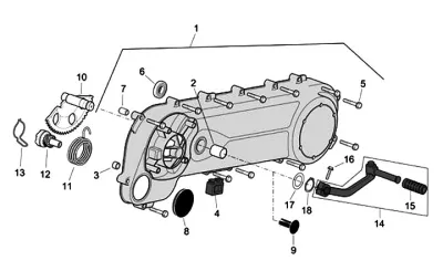 Engine casing cover