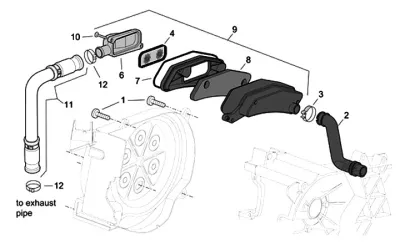Secondary air housing