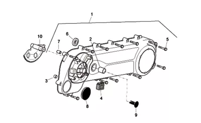 Engine casing cover