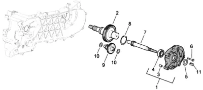 Rear pulley - clutch