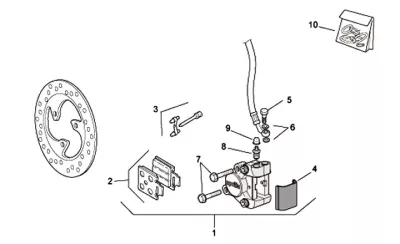 Front brake caliper (Grimeca)