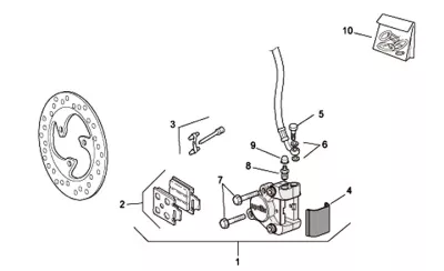 Front brake caliper (Heng Tong)