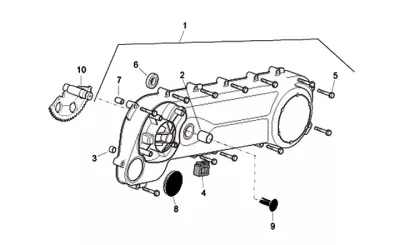 Engine casing cover