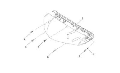 Handlebar top rear part