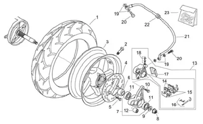 Rear wheel