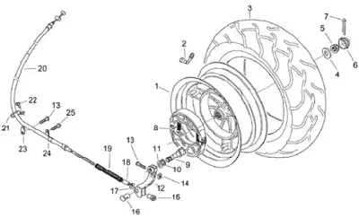 Rear wheel