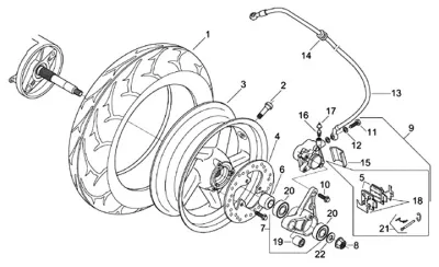 Rear wheel