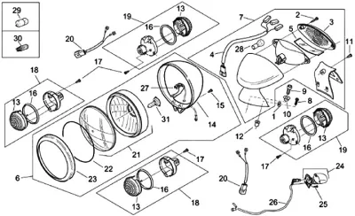 Headlight - tail light (Custom)