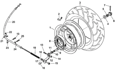 Rear wheel