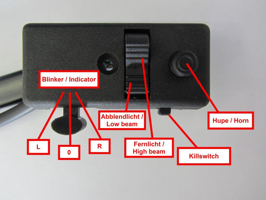 BGM light switch for converting Vespa V50 Special to low-maintenance, electronic ignition