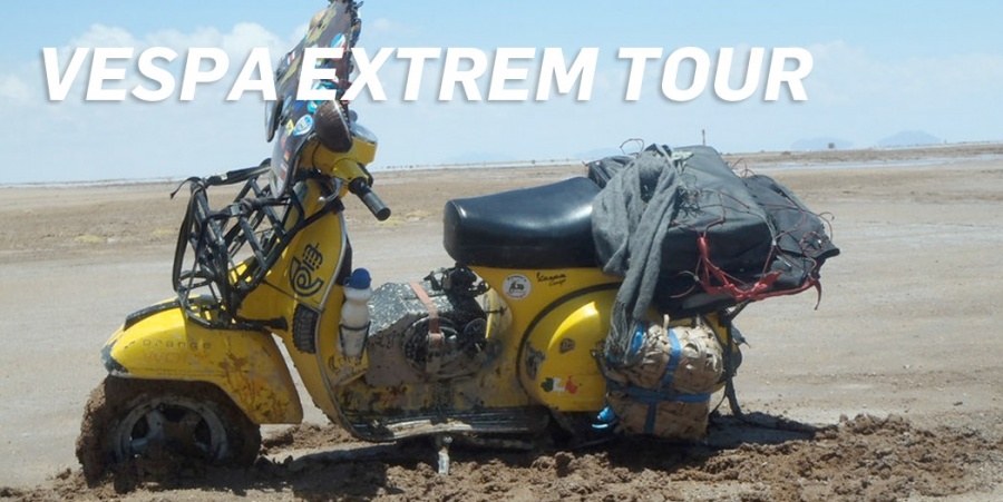 Vespa Tour 19 countries 19 months and 520 fill-ups
