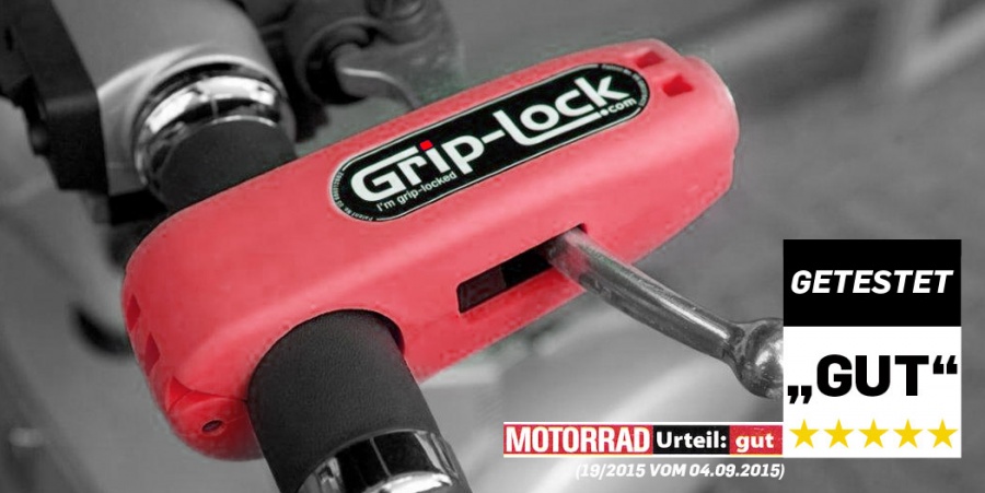 Grip-Lock Motorroller-, Vespa- und Motorrad - Schloss Test