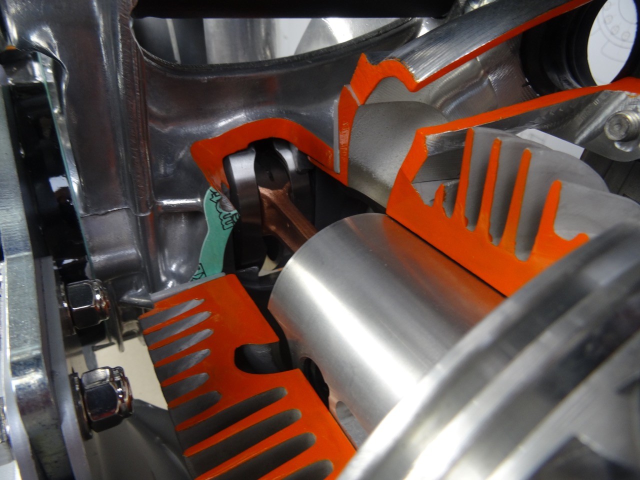 bgm Lambretta opengewerkte motor