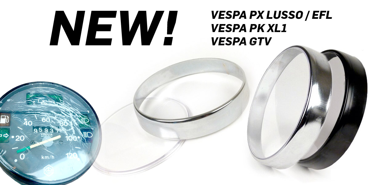 Cristal de velocímetro para Vespa PX Lusso, PK XL y Vespa GT & GTV