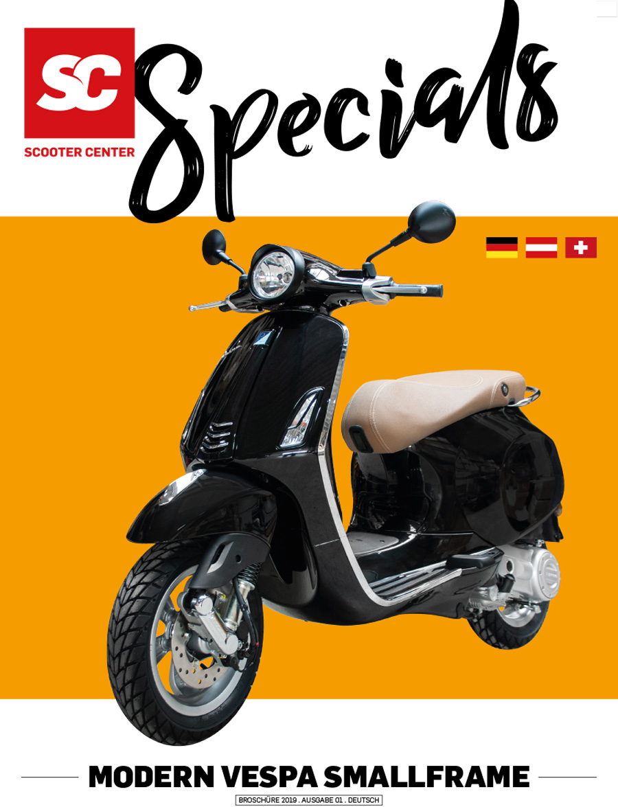 Nueva Vespa Moderna Smallframe Primavera / Sprint folleto catálogo