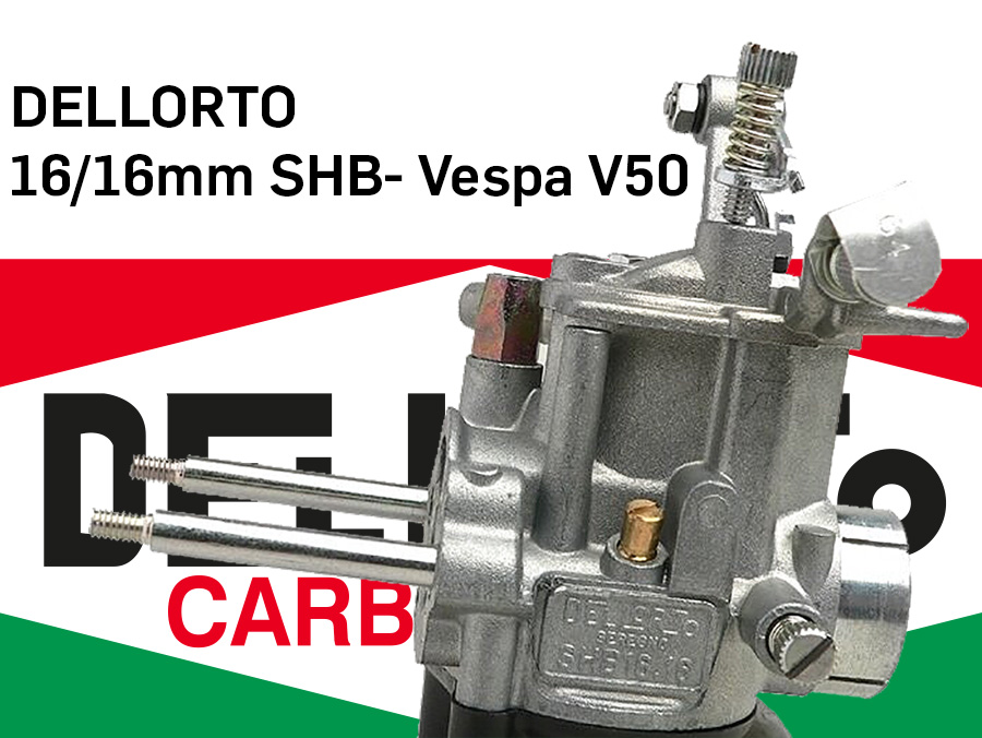 Förgasare DELLORTO 16/16mm SHB- Vespa V50 tillgänglig igen