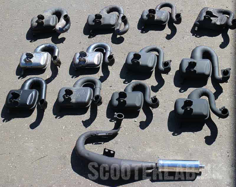 Uji knalpot Vespa BGM Big Box Touring (BBT) & Big Box Sport (BBS) - ScooterLab.uk