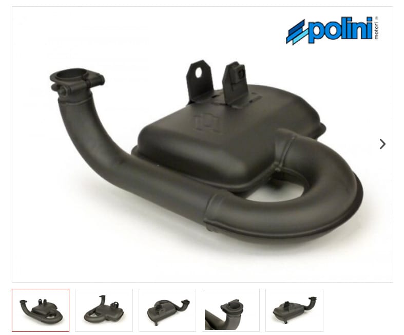 Knalpot POLINI ROAD BOX Vespa PX tersedia lagi