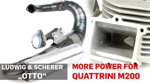 Quattrini M200 uitlaat 