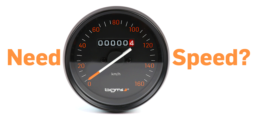 Vespa PX old speedometer up to 160km/h