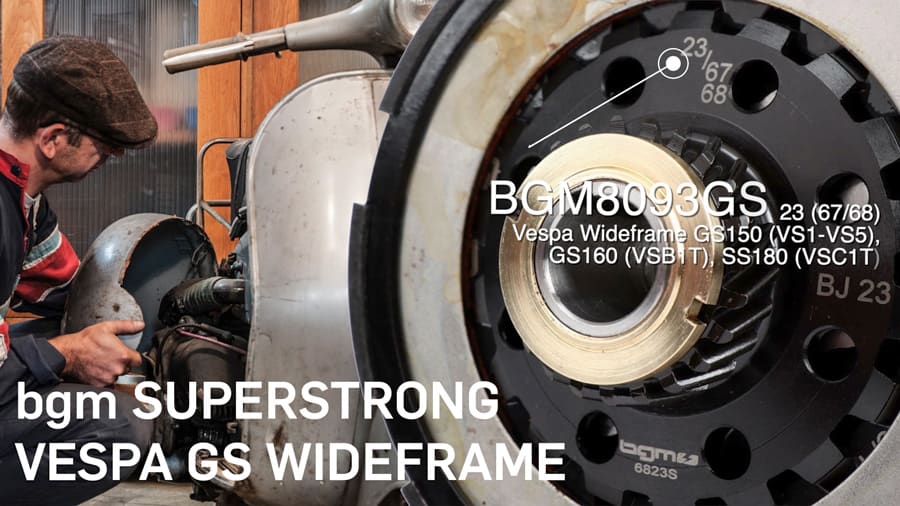 bgm SUPERSTRONG clutch for Vespa Wideframe Vespa GS150/GS160 and SS180 engines