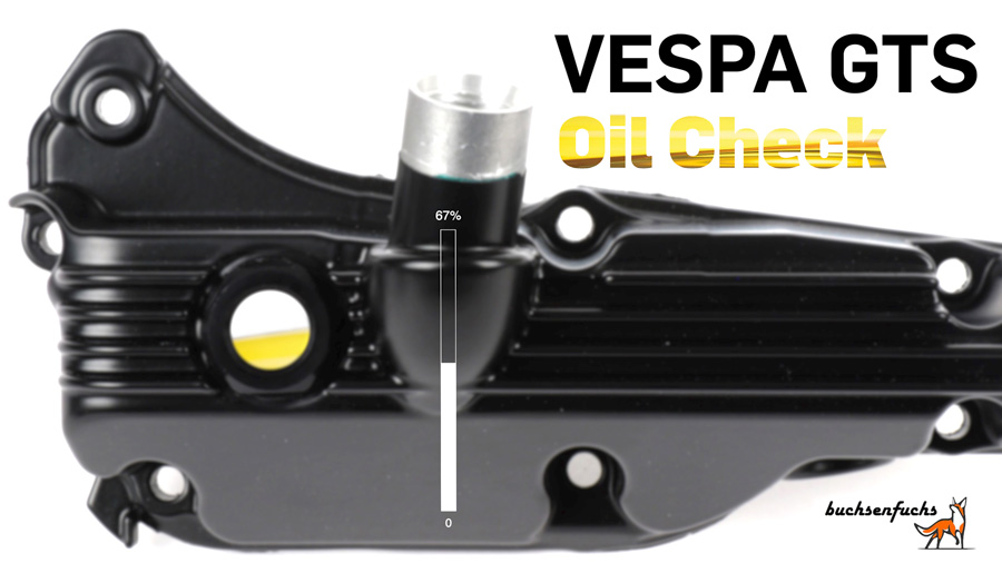 Panci oli Vespa gts 300 dengan kaca penglihatan Vespa gts sebelum tahun 2019 dengan leher pengisi