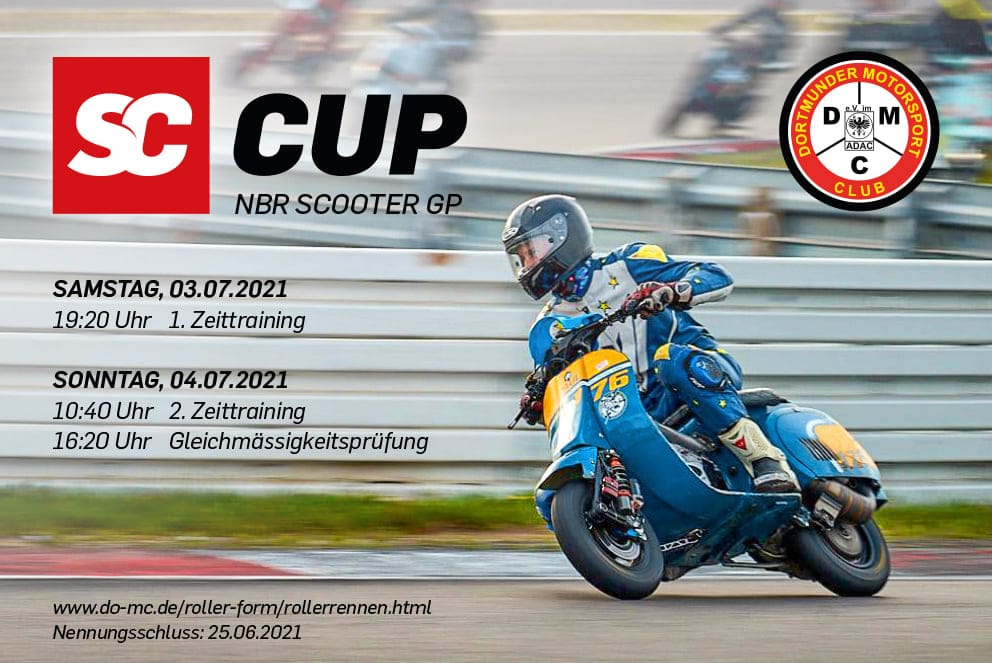 Scooter Center Beker voor scooters op de Nürburgring
