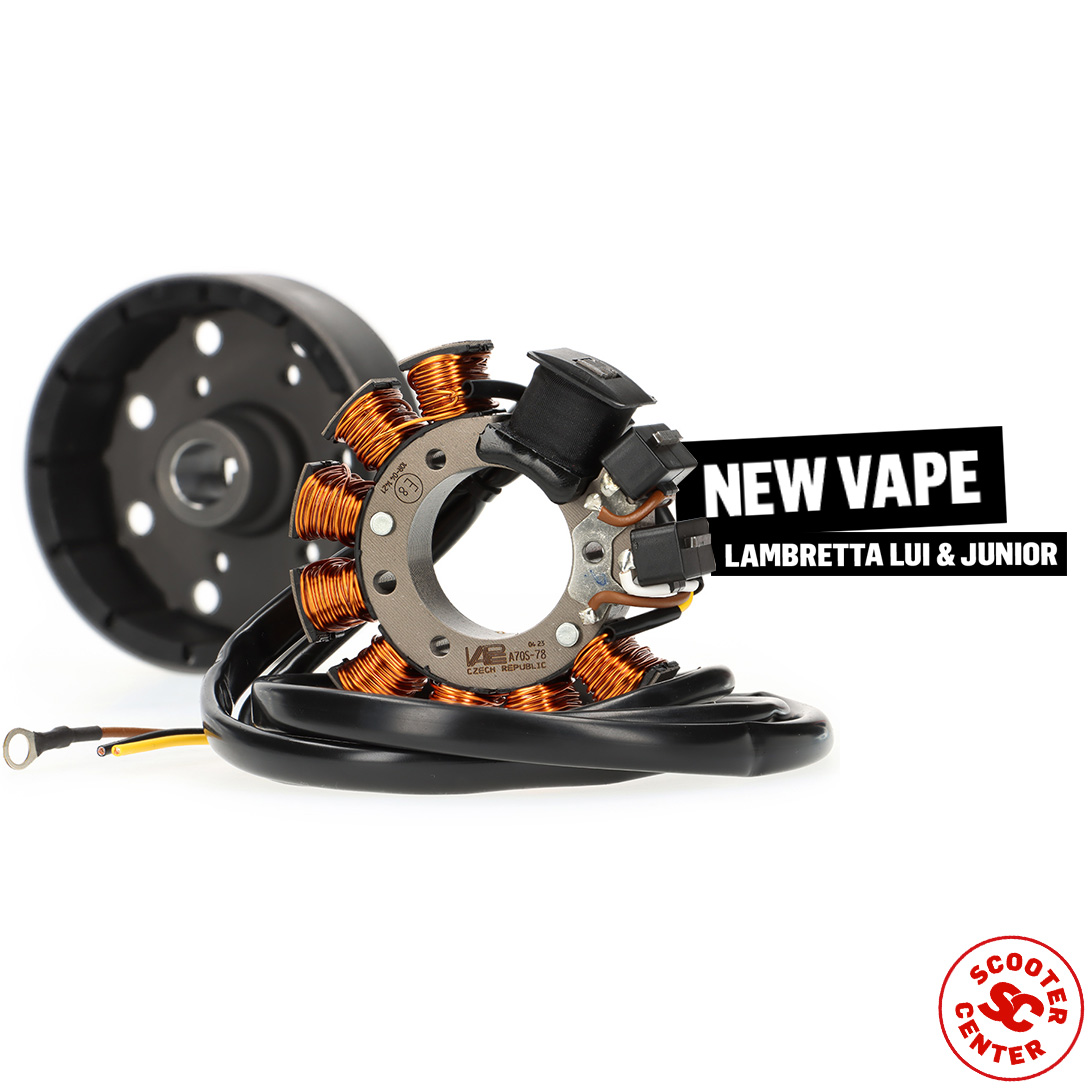 ¡Nuevo encendido electrónico para las series Lambretta lui & Junior de Vape!