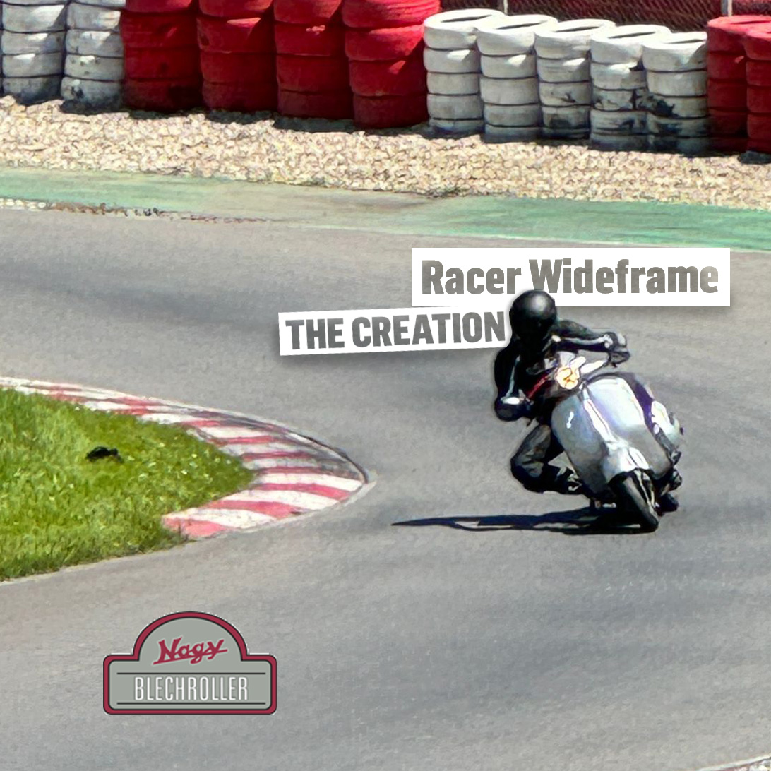 Ein Wideframe Racer „on the track“.