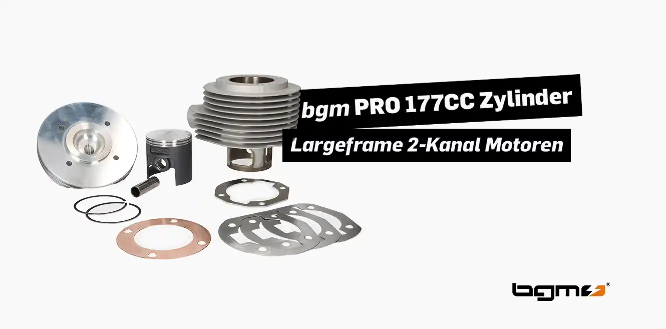 bgm PRO 177CC ZYLINDER FÜR VESPA Largeframe 2-Kanal Motoren