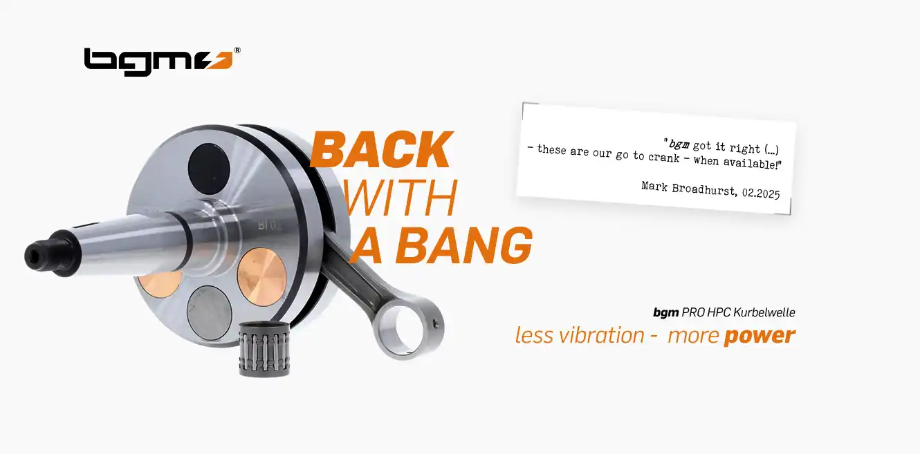 Vilebrequins bgm PRO HPC : Puissance et silence de fonctionnement pour Lambretta