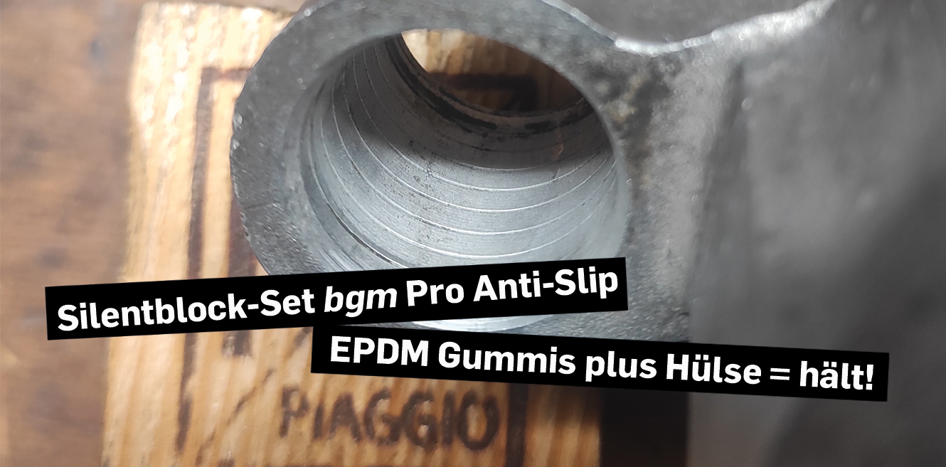 Damit Silent Gummis da bleiben, wo sie sollen: bgm PRO Silentblock Set Anti Slip