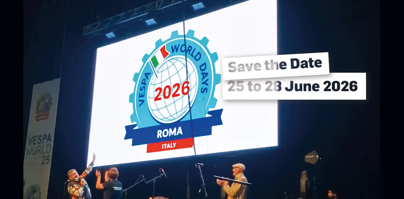 Endlich offiziell: Vespa World Days-Jubiläum 2026 findet vom 25. bis 28. Juni in Rom statt