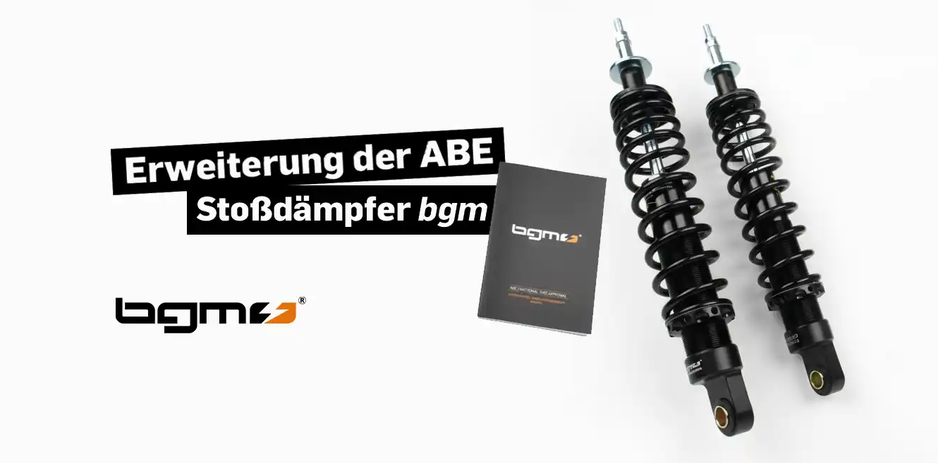 Erweiterung der ABE für die Stoßdämpfer BGM Pro