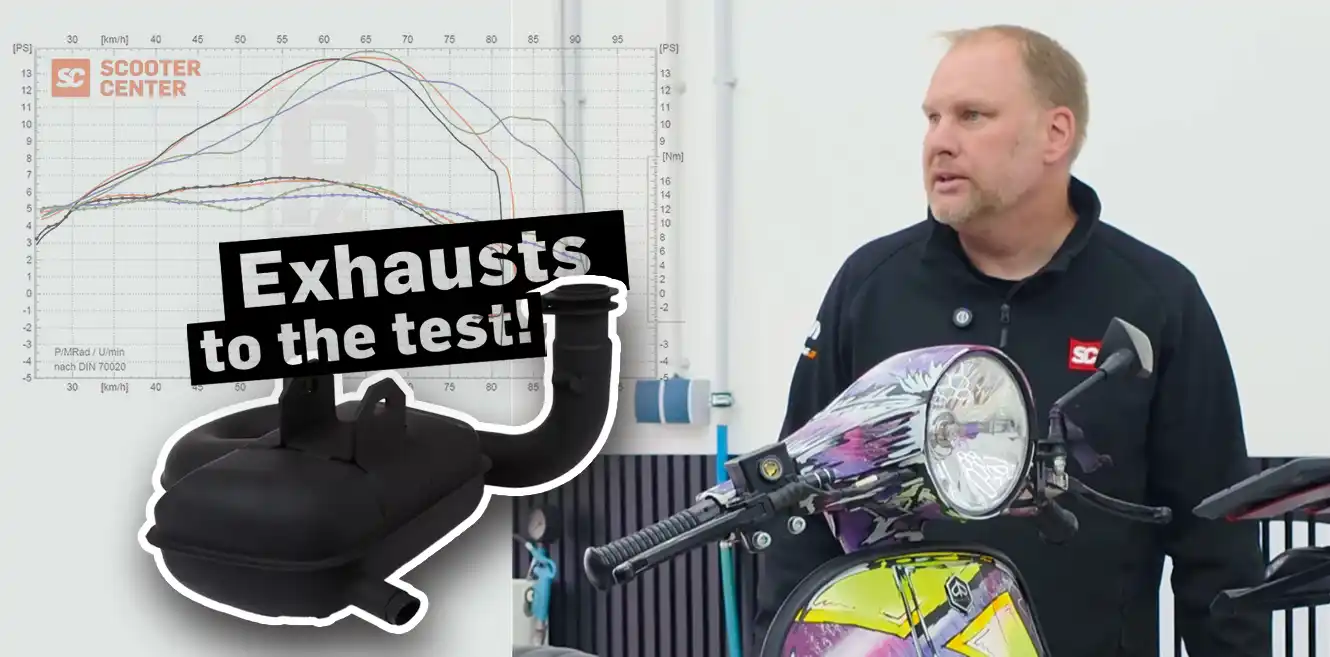 Tes knalpot Happy Black - Vespa PX125 dengan BGM177