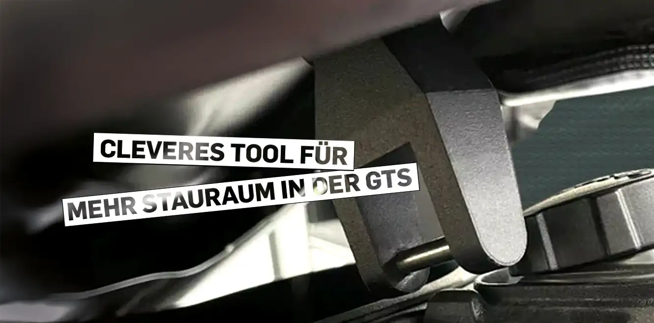 Quick Roomer for Vespa GTS 125-310: more storage space under the seat bench