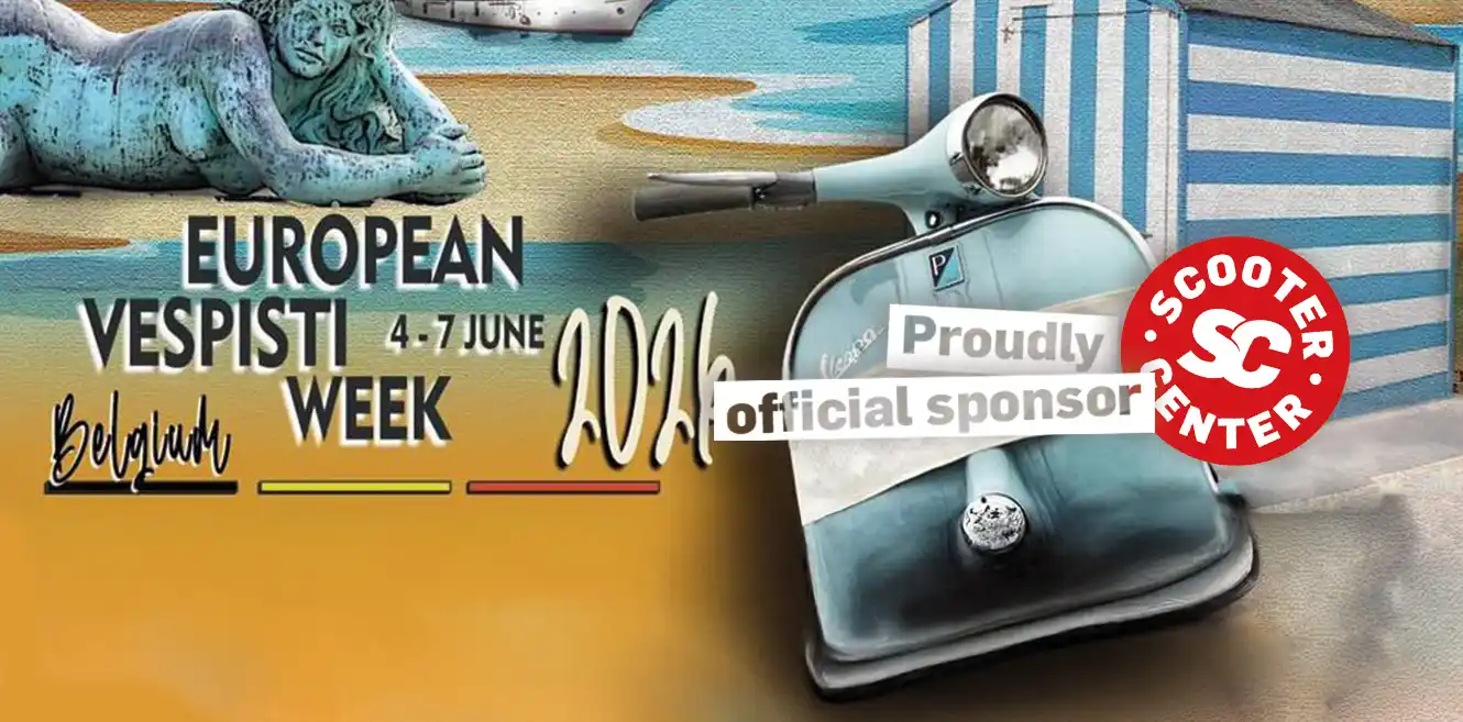 European Vespisti Week 2026 - Scooter Center est le sponsor principal