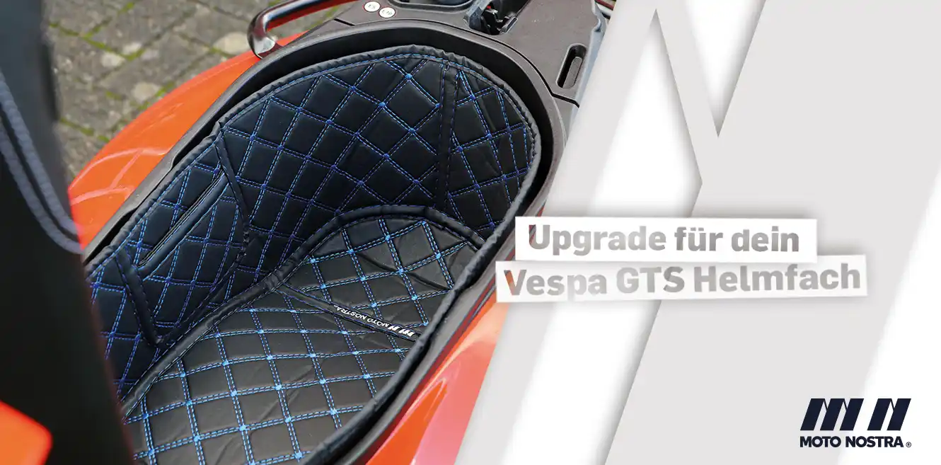 Upgrade for your Vespa GTS helmet compartment - protection and organization in no time at all