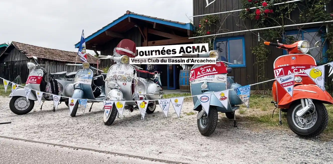 Pura potencia ACMA: la espectacular reunión del Vespa Club du Bassin d'Arcachon