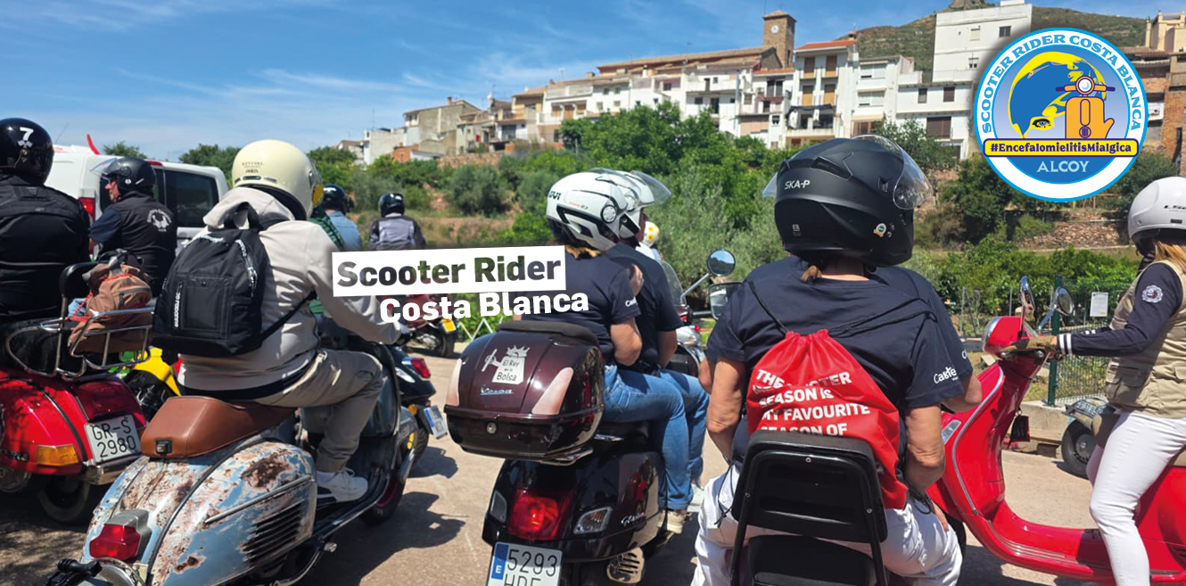 En stark gest från skotermiljön | Vespisti rullar längs Costa Blanca för en god sak